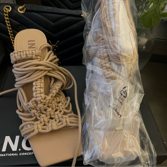 INC International Concepts Shoes - INC International Concepts Women's Beige Braided Sandals